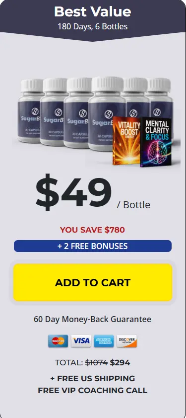 SugarBoost 6 Bottle Price